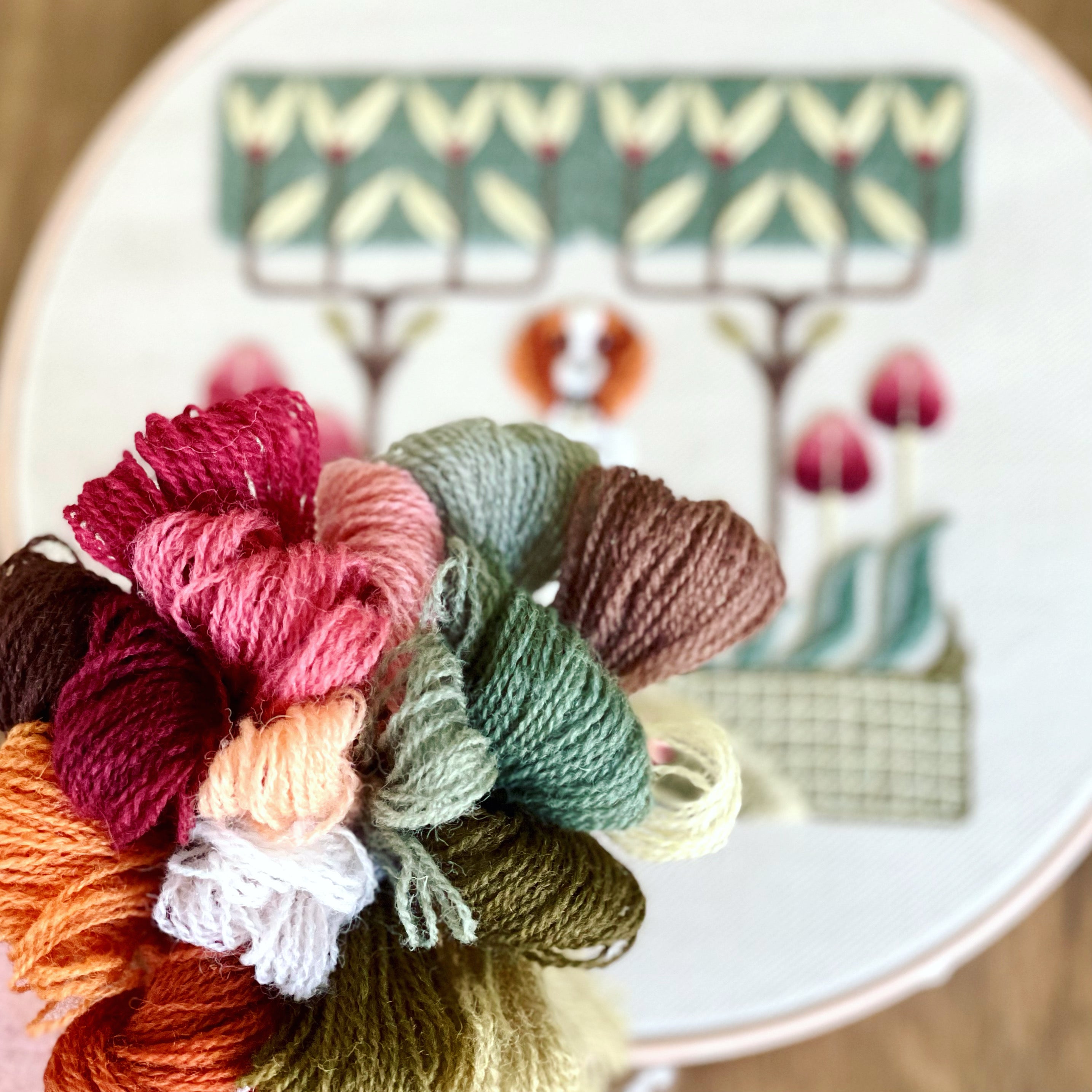 Cavalier King Charles III Crewel Kit - Melbury Hill