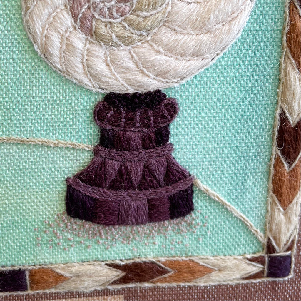 Crewel Work Embroidery Kit, The Curio Cabinet