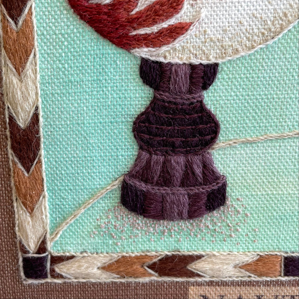 Crewel Work Embroidery Kit, The Curio Cabinet