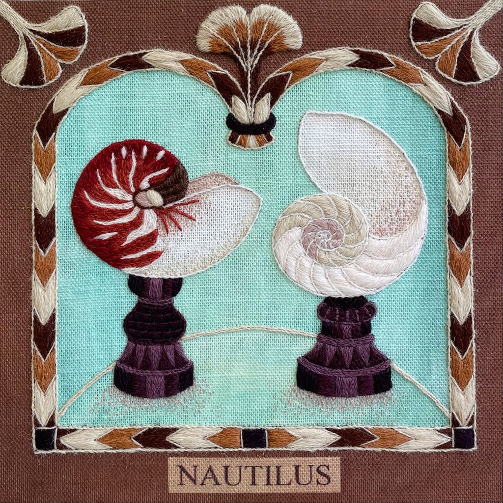 Crewel Work Embroidery Kit, The Curio Cabinet