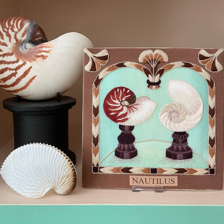 Crewel Work Embroidery Kit, The Curio Cabinet