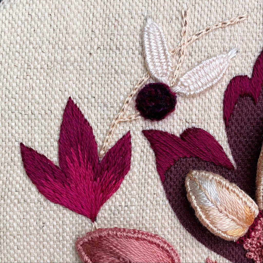 Stumpwork, Raised Embroidery Kit, Autumn Glow