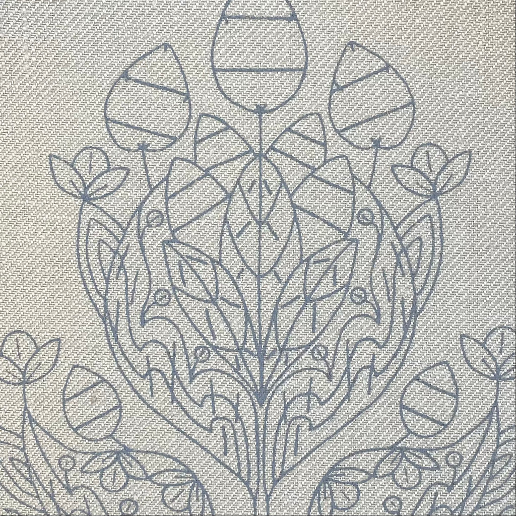 Printed Linen Twill Jacobean Tree in Autumn