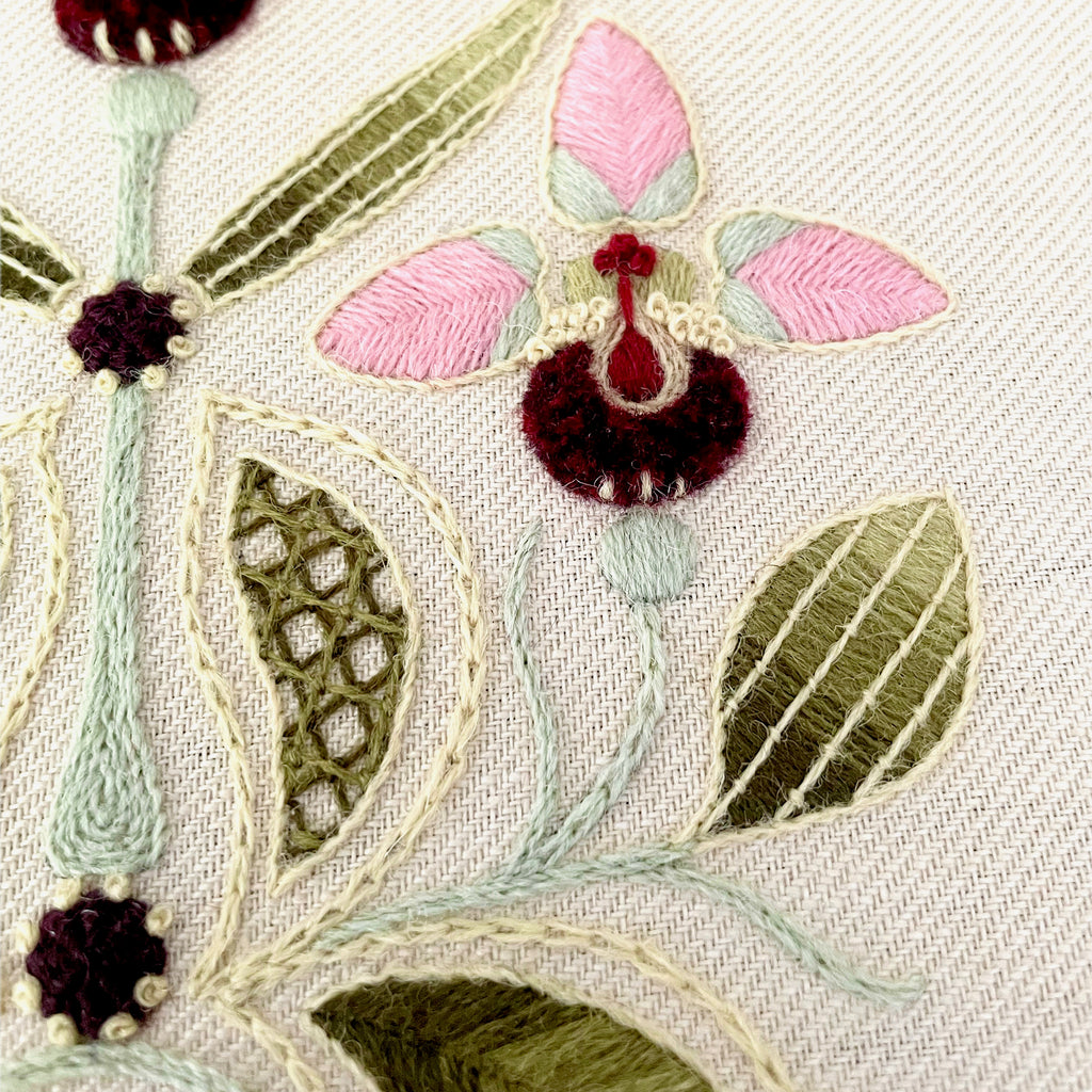 Crewel Work Embroidery Kit The Orchid Collector