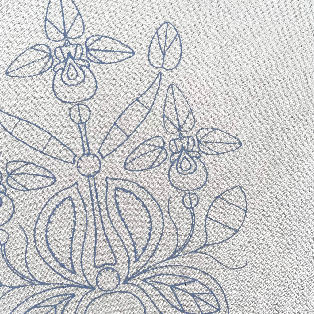 Printed Linen Twill, The Orchid Collector