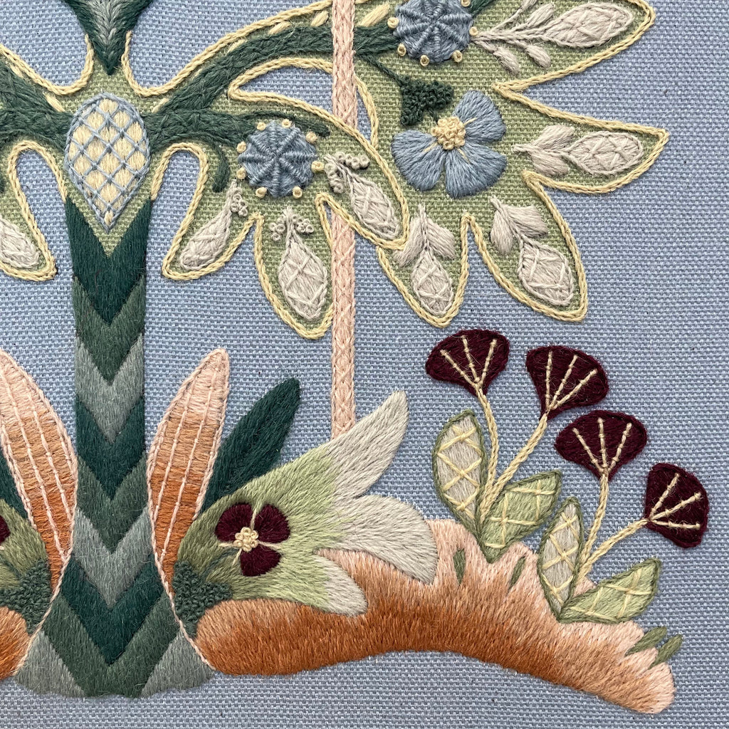 Crewel Work Embroidery Kit, 'The Arts & Craft Garden'