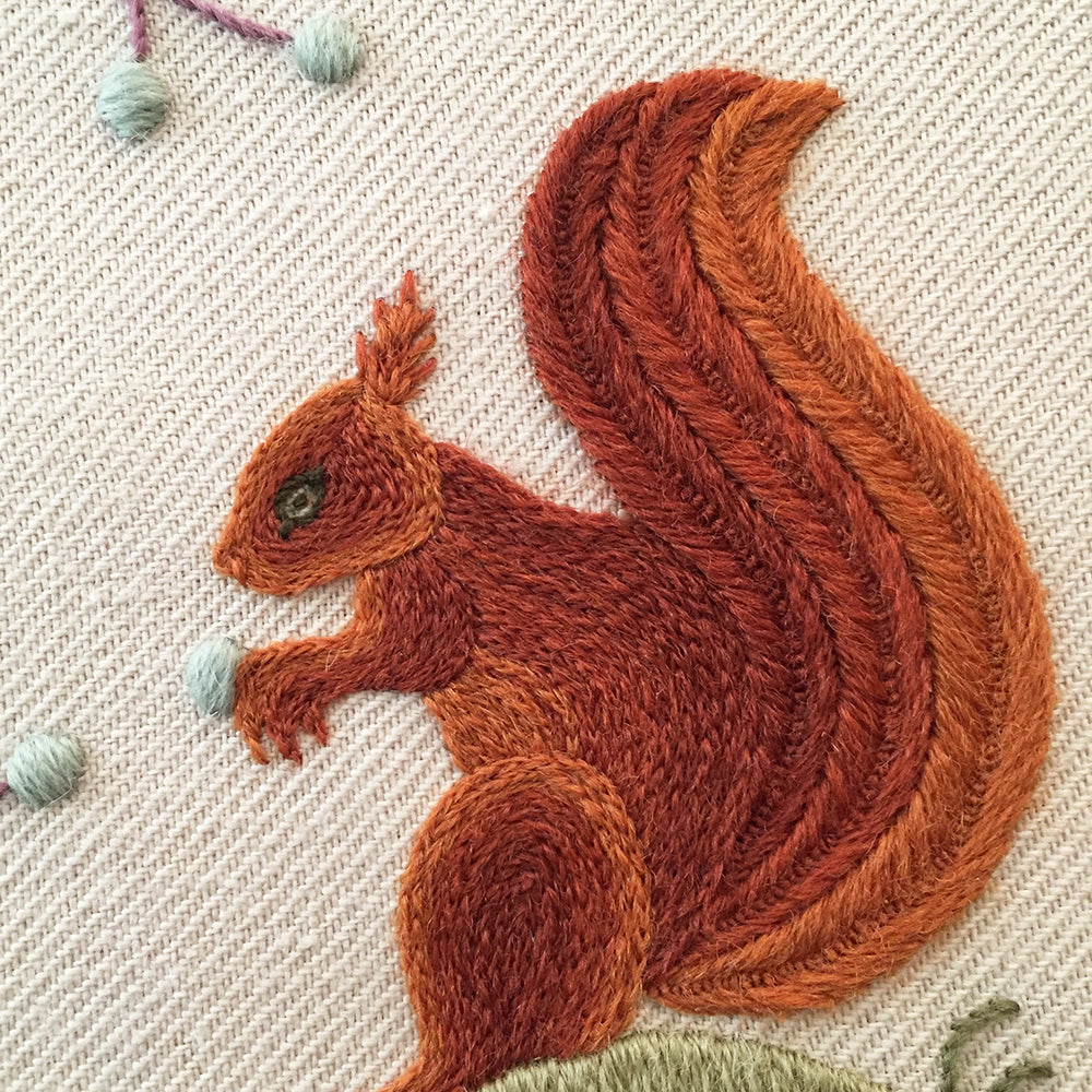 Crewel Embroidery Kit An Autumnal Gathering