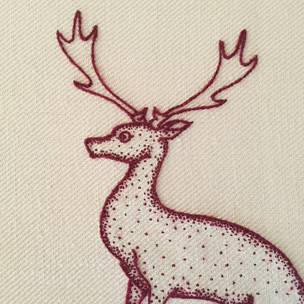 Heritage Deer Jacobean Crewel Embroidery Kit