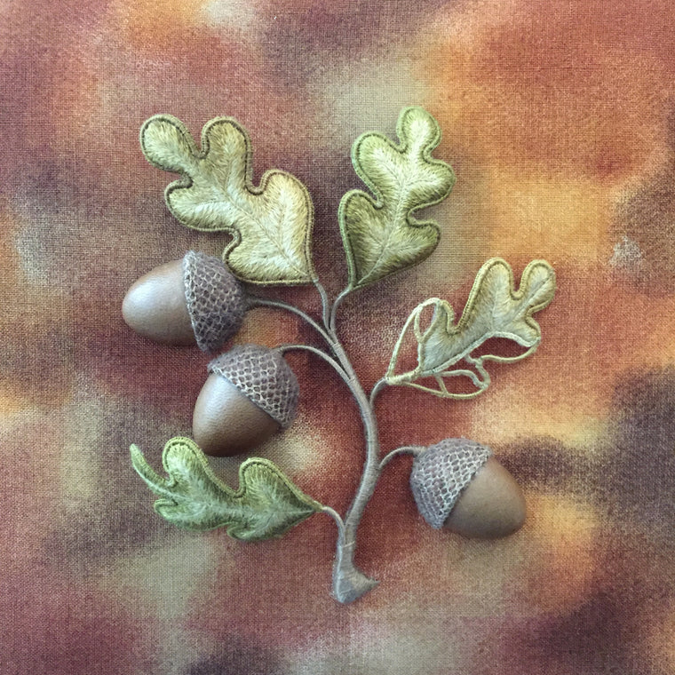Stumpwork Acorn