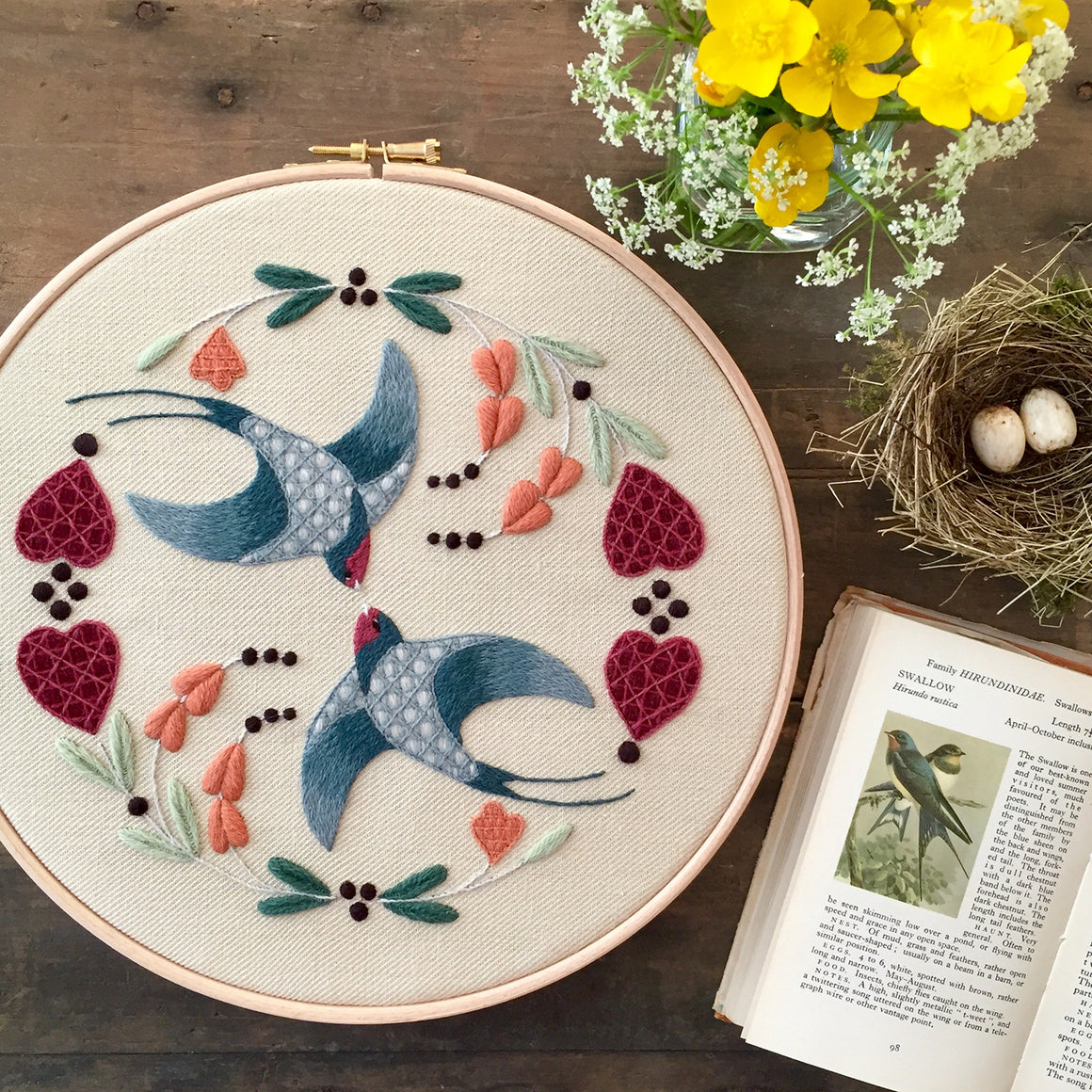 Crewel Work Embroidery Kits - Melbury Hill