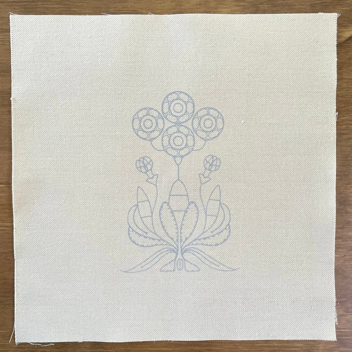 Printed Linen Twill, The Auricula Collector