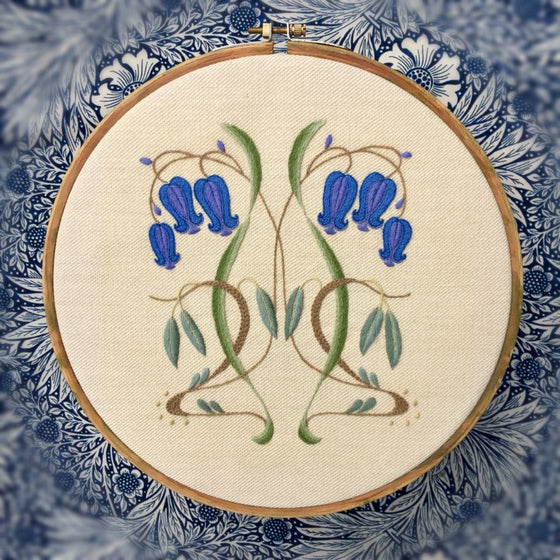 Crewel Embroidery Kit Nouveau Bells And Willows