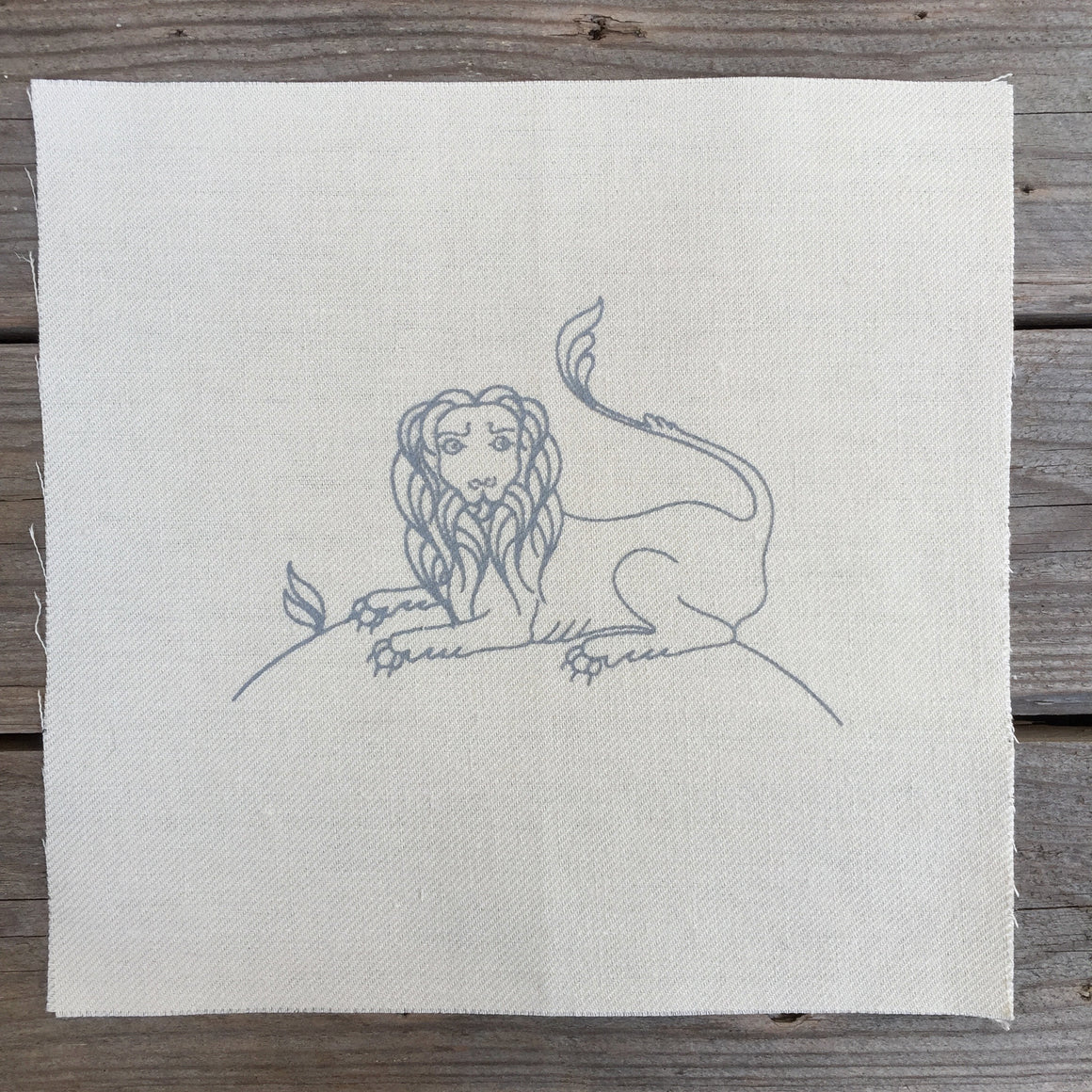 Heritage Range (Animals) Lion Printed Linen