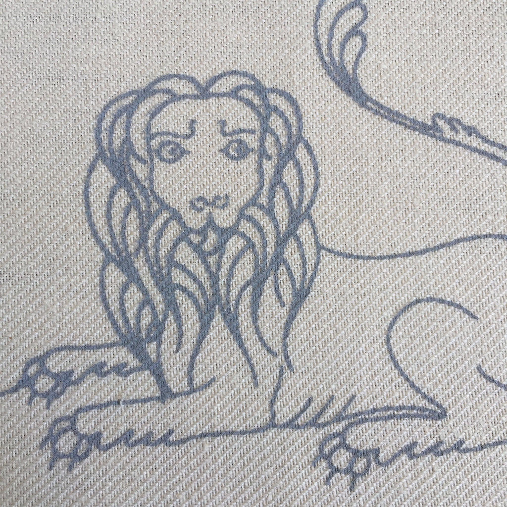 Heritage Range (Animals) Lion Printed Linen