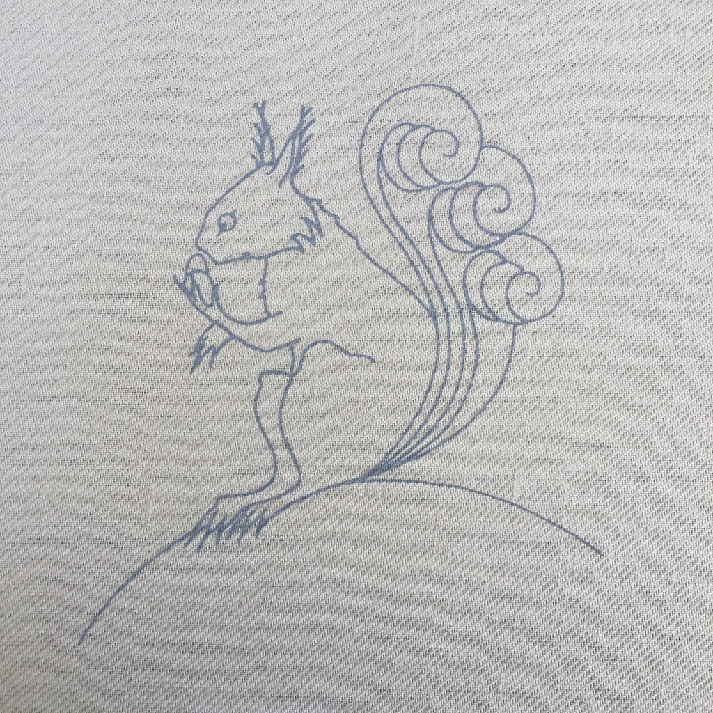 Heritage Range (Animals) Squirrel Printed Linen