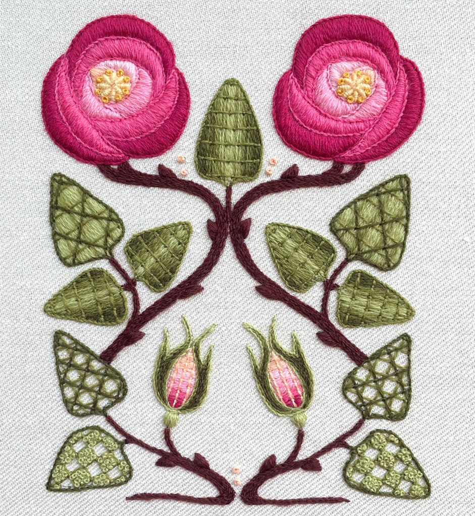Crewel Work Embroidery Kit The Rose Collector