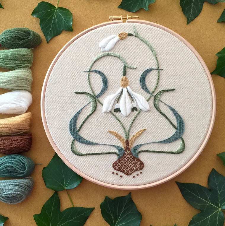 Crewel Embroidery Kit The Galanthus Collector